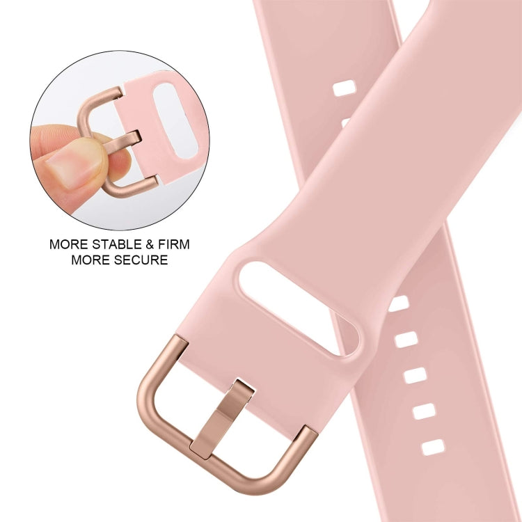 For Apple Watch 38mm Pin Buckle Silicone Watch Band(Pink) - free shipping - PMC TechLife - Order now!