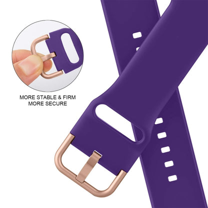 For Apple Watch Ultra 2 49mm Pin Buckle Silicone Watch Band(Purple) - Watch Bands by PMC Jewellery | Online Shopping South Africa | PMC Jewellery