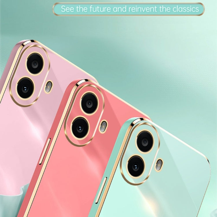 For Nothing CMF Phone 1 XINLI Straight Edge 6D Electroplate TPU Phone Case(Cherry Purple) - free shipping - PMC Jewellery - Order now!