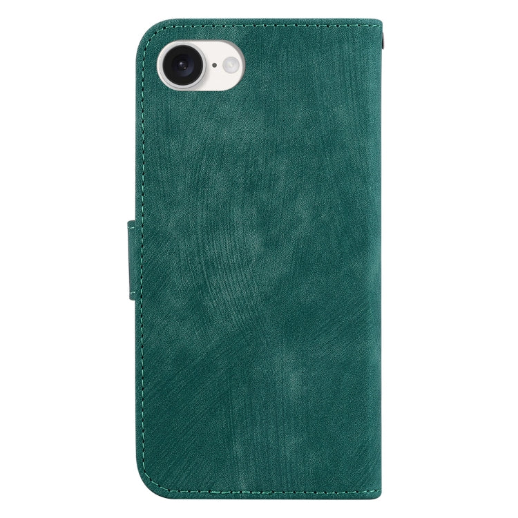 For iPhone 16e Little Tiger Embossed Leather Phone Case(Green) - iPhone 16e Cases by PMC TechLife | Online Shopping South Africa | PMC TechLife | Buy Now Pay Later Mobicred