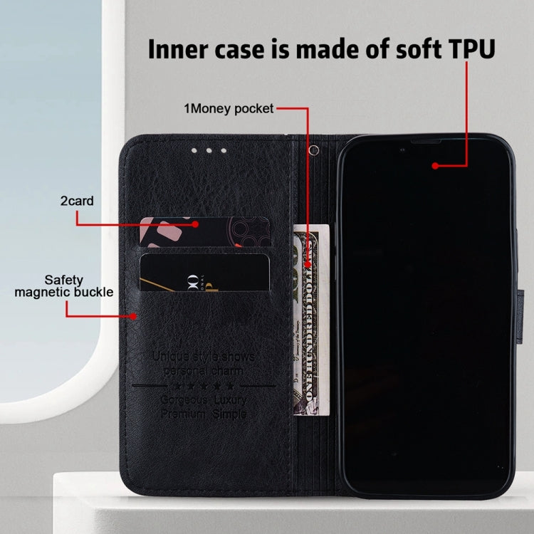 For Google Pixel 9 Skin Feeling Oil Leather Texture PU + TPU Phone Case(Black) - free shipping - PMC TechLife - Order now!