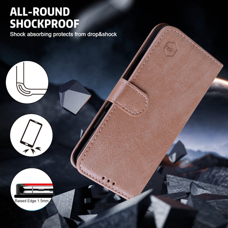 For Google Pixel 9 Pro Skin Feeling Oil Leather Texture PU + TPU Phone Case(Champagne) - Google Cases by PMC TechLife | Online Shopping South Africa | PMC TechLife | Buy Now Pay Later Mobicred