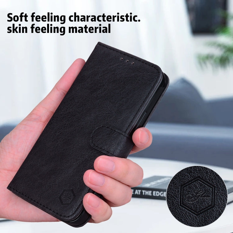 For Honor 90 Skin Feeling Oil Leather Texture PU + TPU Phone Case(Black) - Honor Cases by PMC TechLife | Online Shopping South Africa | PMC TechLife