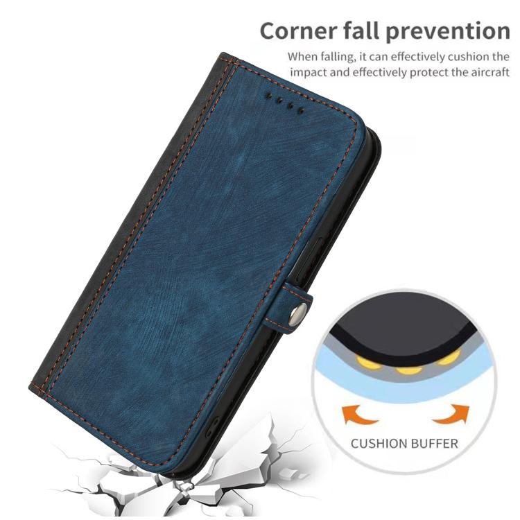 For iPhone 17 Air Side Buckle Double Fold Hand Strap Leather Phone Case(Royal) - free shipping - PMc TechLife - Order now!