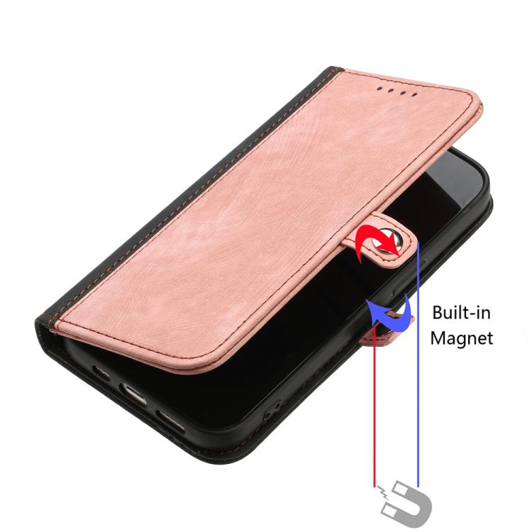 For iPhone 17 Side Buckle Double Fold Hand Strap Leather Phone Case(Pink) - free shipping - PMc TechLife - Order now!