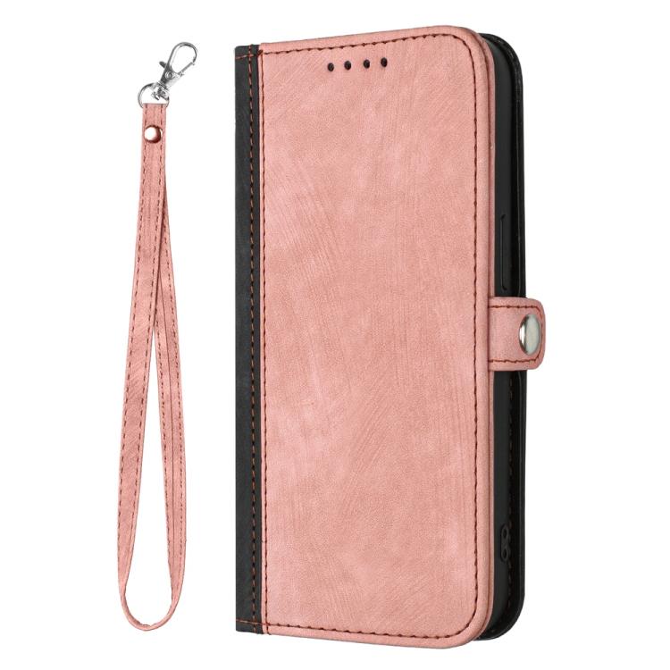 For iPhone 17 Pro Side Buckle Double Fold Hand Strap Leather Phone Case(Pink) - free shipping - PMc TechLife - Order now!