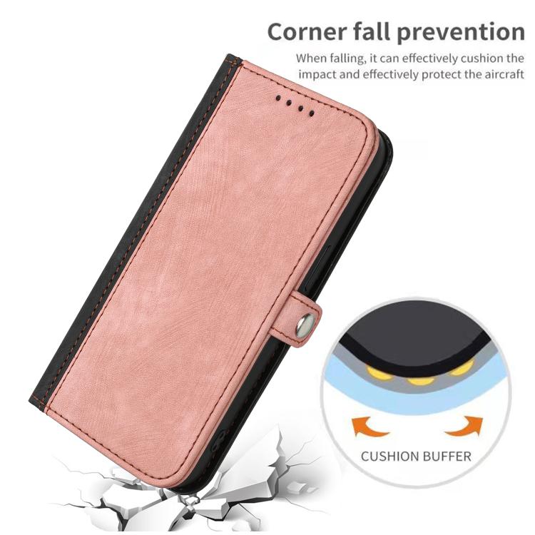 For iPhone 17 Pro Side Buckle Double Fold Hand Strap Leather Phone Case(Pink) - free shipping - PMc TechLife - Order now!