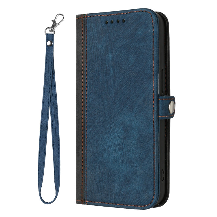 For Huawei Pura 70 Side Buckle Double Fold Hand Strap Leather Phone Case(Royal Blue) - Huawei Cases by PMC Jewellery | Online Shopping South Africa | PMC Jewellery | Buy Now Pay Later Mobicred