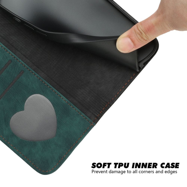 For Motorola Edge 5G 2024 Side Buckle Double Fold Hand Strap Leather Phone Case(Dark Green) - Motorola Cases by PMC Jewellery | Online Shopping South Africa | PMC Jewellery | Buy Now Pay Later Mobicred