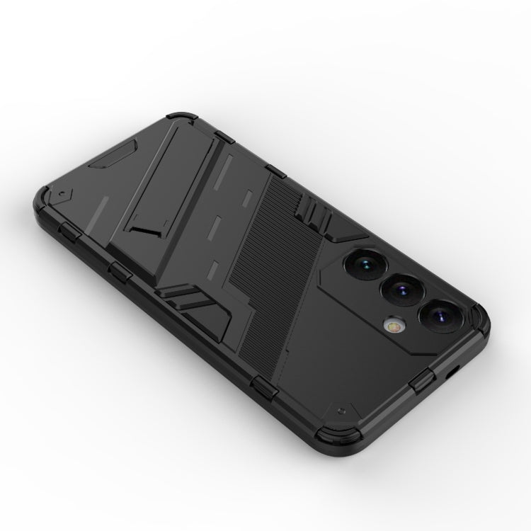 For Samsung Galaxy S24+ 5G Punk Armor 2 in 1 PC + TPU Shockproof Phone Case with Invisible Holder(White) - free shipping - PMC TechLife - Order now!