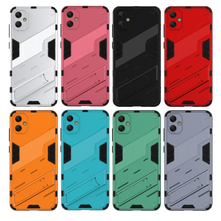 For Samsung Galaxy A05 4G Punk Armor 2 in 1 PC + TPU Shockproof Phone Case with Invisible Holder(Blue) - Galaxy Phone Cases by PMC TechLife | Online Shopping South Africa | PMC TechLife
