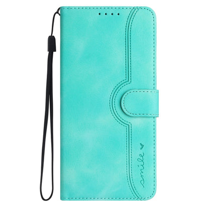 For iPhone 16 Heart Pattern Skin Feel Leather Phone Case(Light Blue) - iPhone 16 Cases by PMC Jewellery | Online Shopping South Africa | PMC Jewellery | Buy Now Pay Later Mobicred