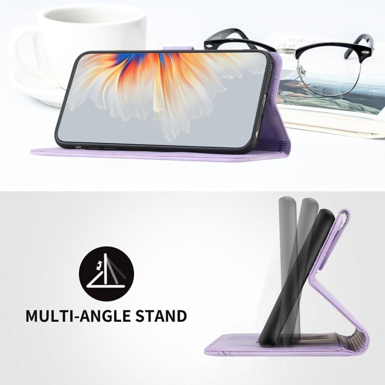 For iPhone 17 Air Heart Pattern Skin Feel Leather Phone Case(Purple) - free shipping - PMc TechLife - Order now!