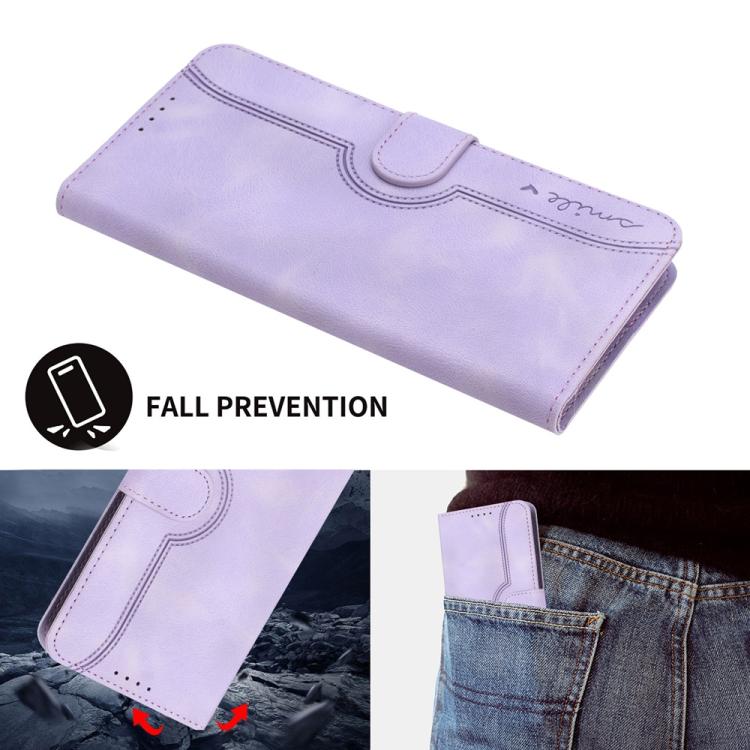 For iPhone 17 Air Heart Pattern Skin Feel Leather Phone Case(Purple) - free shipping - PMc TechLife - Order now!