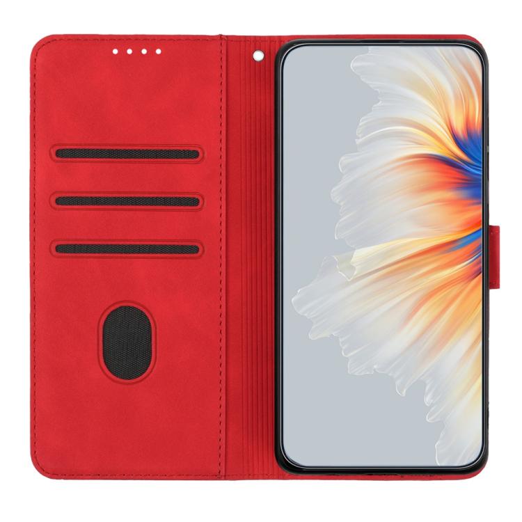 For iPhone 17 Pro Max Heart Pattern Skin Feel Leather Phone Case(Red) - free shipping - PMc TechLife - Order now!