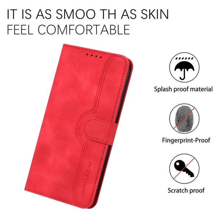 For iPhone 17 Pro Max Heart Pattern Skin Feel Leather Phone Case(Red) - free shipping - PMc TechLife - Order now!