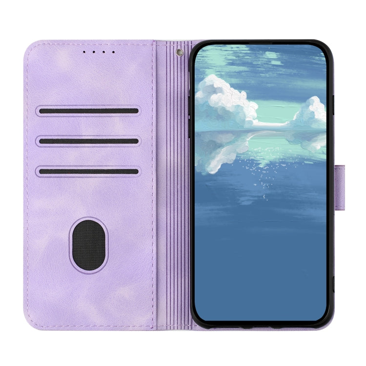 For Huawei Pura 70 Pro/70 Pro+ Line Pattern Skin Feel Leather Phone Case(Light Purple) - Huawei Cases by PMC Jewellery | Online Shopping South Africa | PMC Jewellery | Buy Now Pay Later Mobicred