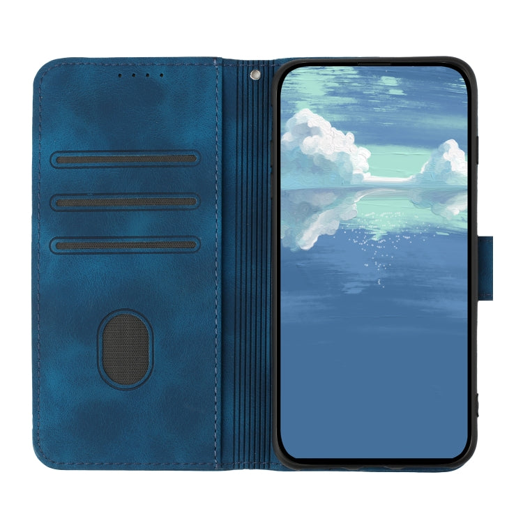 For Huawei Pura 70 Pro/70 Pro+ Line Pattern Skin Feel Leather Phone Case(Royal Blue) - Huawei Cases by PMC Jewellery | Online Shopping South Africa | PMC Jewellery | Buy Now Pay Later Mobicred