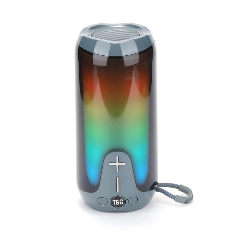 T&G TG651 Portable LED Wireless Bluetooth Speaker Outdoor TWS Subwoofer(Grey) - free shipping - PMC Jewellery - Order now!