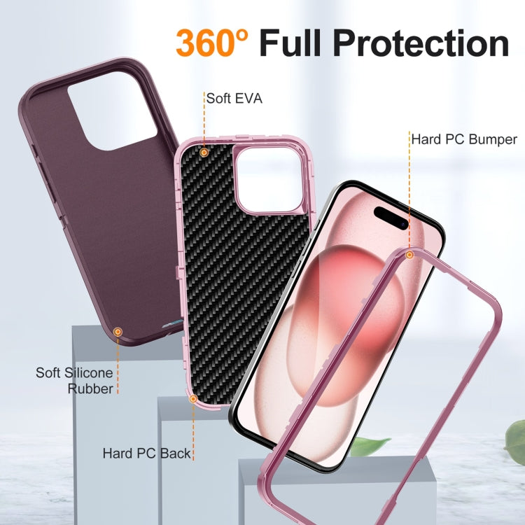 For iPhone 16 Pro Max Life Waterproof Rugged Phone Case(Purple + Pink) - iPhone 16 Pro Max Cases by PMC TechLife | Online Shopping South Africa | PMC TechLife | Buy Now Pay Later Mobicred