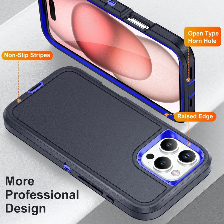 For iPhone 16 Pro Life Waterproof Rugged Phone Case(Dark Blue + Royal Blue) - iPhone 16 Pro Cases by PMC TechLife | Online Shopping South Africa | PMC TechLife | Buy Now Pay Later Mobicred