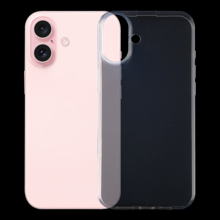 For iPhone 16 Ultra-thin Transparent TPU Phone Case - iPhone 16 Cases by PMC TechLife | Online Shopping South Africa | PMC TechLife | Buy Now Pay Later Mobicred