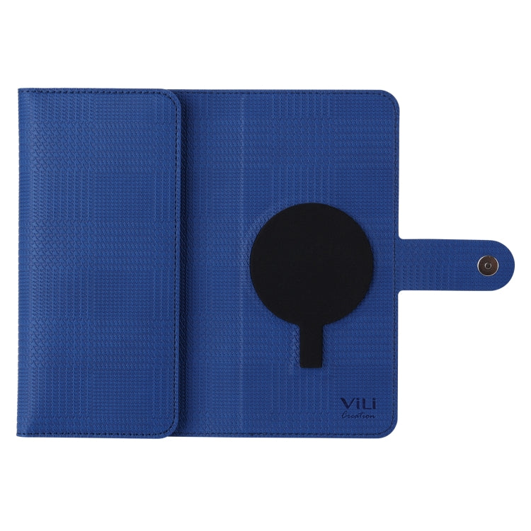 For iPhone 14 Pro Max ViLi GHB Series MagSafe Magnetic Zipper Leather Phone Case(Blue) - iPhone 14 Pro Max Cases by ViLi | Online Shopping South Africa | PMC Jewellery | Buy Now Pay Later Mobicred