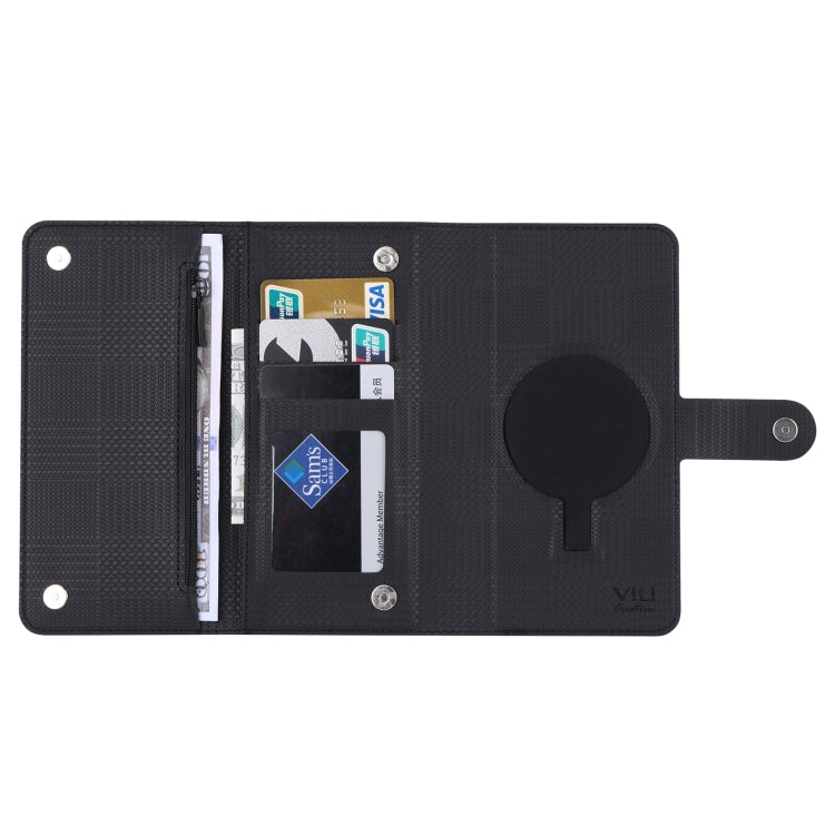 For iPhone 15 Plus ViLi GHB Series MagSafe Magnetic Zipper Leather Phone Case(Black) - free shipping - PMC Jewellery - Order now!