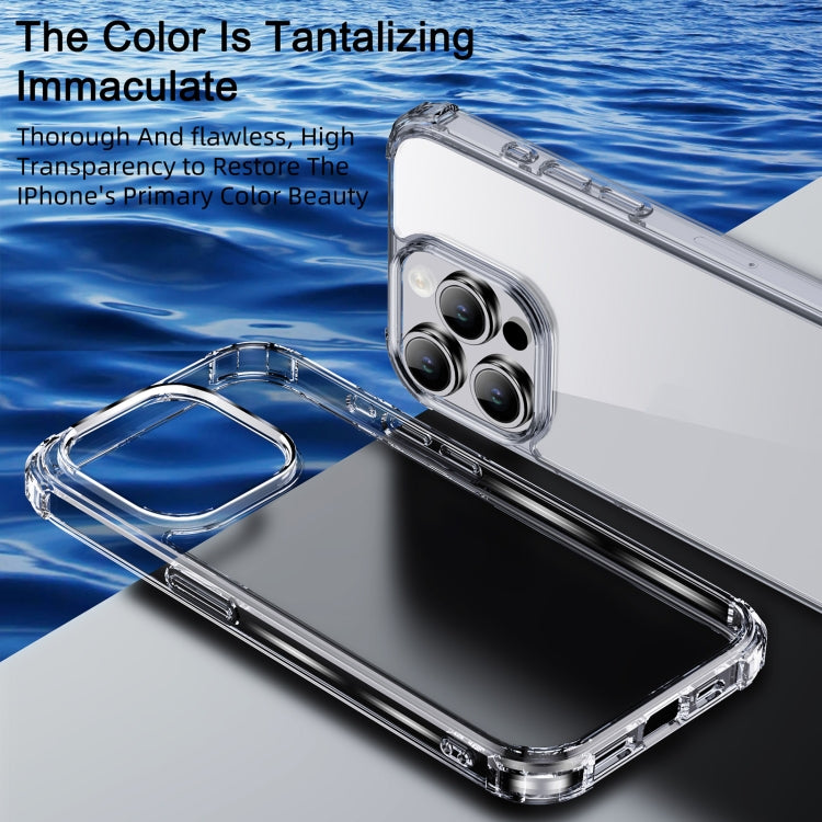 For iPhone 15 iPAKY Crystal Clear Series Shockproof PC + TPU Protective Phone Case(Transparent) - iPhone 15 Cases by iPAKY | Online Shopping South Africa | PMC TechLife | Buy Now Pay Later Mobicred