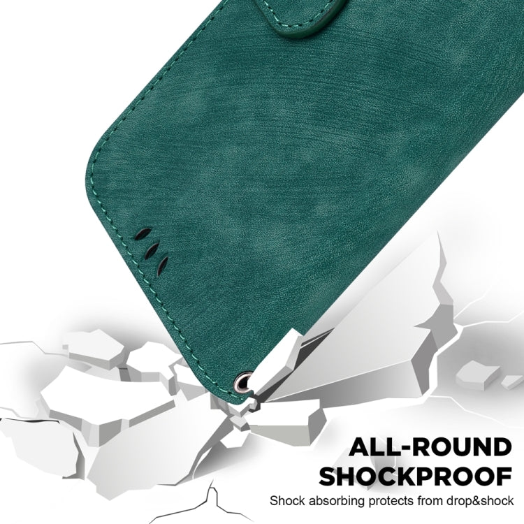 For Motorola Edge 2024 Little Tiger Embossed Leather Phone Case(Green) - Motorola Cases by PMC Jewellery | Online Shopping South Africa | PMC Jewellery | Buy Now Pay Later Mobicred