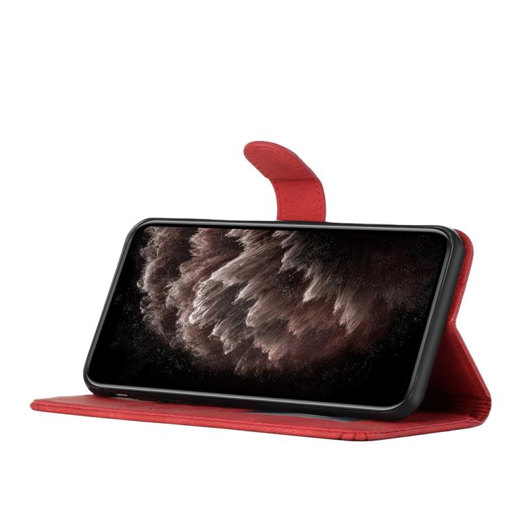 For iPhone 17 Cubic Skin Feel Flip Leather Phone Case(Red) - free shipping - PMc TechLife - Order now!