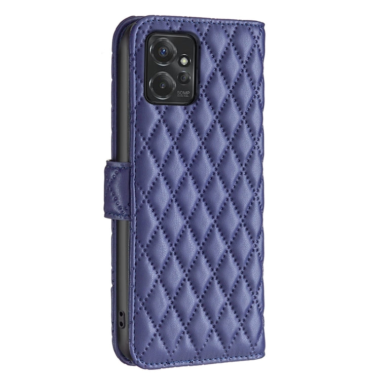 For Motorola Moto G Power 5G 2024 Diamond Lattice Wallet Flip Leather Phone Case(Blue) - Motorola Cases by PMC Jewellery | Online Shopping South Africa | PMC Jewellery | Buy Now Pay Later Mobicred