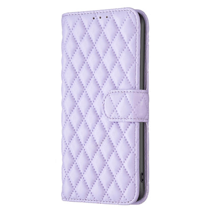 For Motorola Moto G Power 5G 2024 Diamond Lattice Wallet Flip Leather Phone Case(Purple) - Motorola Cases by PMC Jewellery | Online Shopping South Africa | PMC Jewellery | Buy Now Pay Later Mobicred