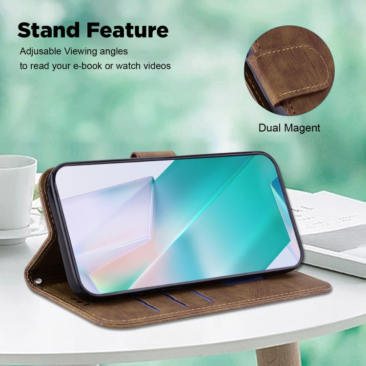 For Google Pixel 9 Pro Little Tiger Embossed Leather Phone Case(Brown) - Google Cases by PMC TechLife | Online Shopping South Africa | PMC TechLife | Buy Now Pay Later Mobicred