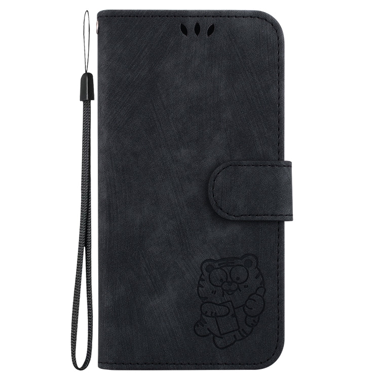 For Google Pixel 9 Pro Little Tiger Embossed Leather Phone Case(Black) - Google Cases by PMC TechLife | Online Shopping South Africa | PMC TechLife | Buy Now Pay Later Mobicred