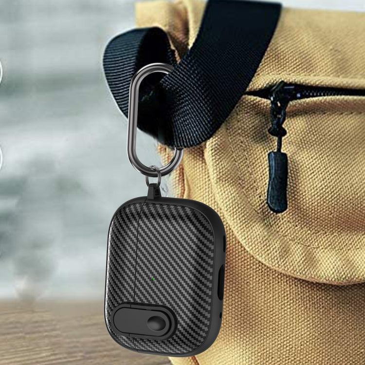 For AirPods Pro Carbon Fiber Texture Wireless Earphones Case with Security Lock(Dark Green) - For AirPods Pro by PMC Jewellery | Online Shopping South Africa | PMC Jewellery | Buy Now Pay Later Mobicred