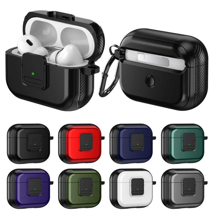 For AirPods Pro TPU + PC Wireless Earphones Case with Magnetic Switch(Purple) - For AirPods Pro by PMC Jewellery | Online Shopping South Africa | PMC Jewellery | Buy Now Pay Later Mobicred