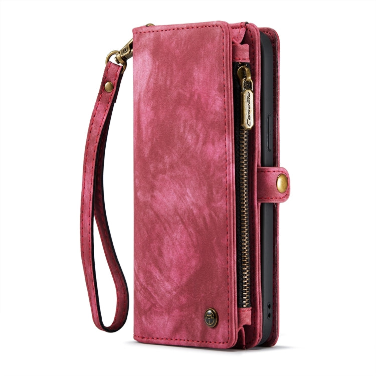 For iPhone 15 Plus CaseMe 008 Detachable Multifunctional Leather Phone Case(Red) - free shipping - PMC Jewellery - Order now!