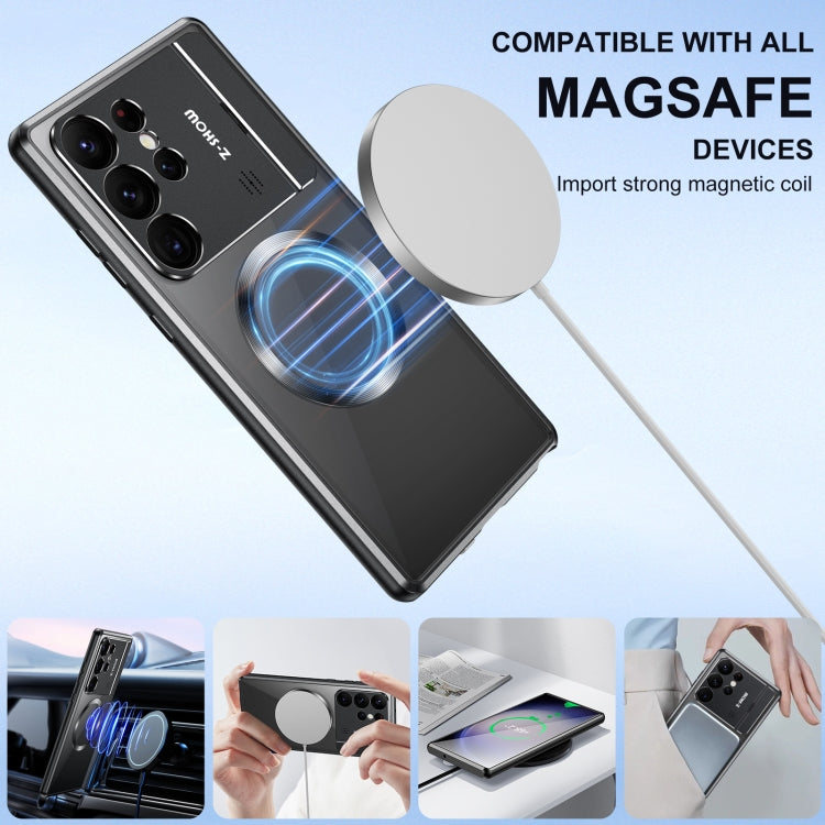 For Samsung Galaxy S25 Ultra 5G Aromatherapy Holder Single-sided MagSafe Magnetic Phone Case(Black) - Galaxy S25 Ultra 5G Cases by PMC Jewellery | Online Shopping South Africa | PMC Jewellery | Buy Now Pay Later Mobicred