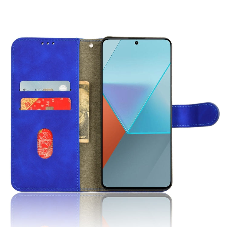 For Xiaomi Redmi Note 13 Pro 5G Skin Feel Magnetic Flip Leather Phone Case(Blue) - Note 13 Pro Cases by PMC Jewellery | Online Shopping South Africa | PMC Jewellery