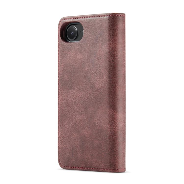 For iPhone 16e DG.MING Crazy Horse Texture Detachable Magnetic Leather Phone Case(Red) - free shipping - PMc TechLife - Order now!