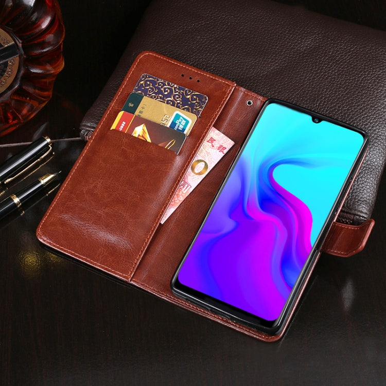 For Blackview A80 idewei Crazy Horse Texture Horizontal Flip Leather Case with Holder & Card Slots & Wallet(Rose Red) - More Brand by idewei | Online Shopping South Africa | PMC TechLife | Buy Now Pay Later Mobicred