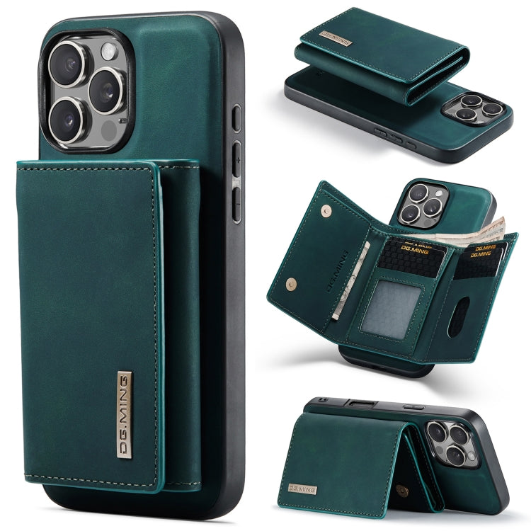 For iPhone 16 Pro Max DG.MING M1 Series 3-Fold Multi Card Wallet Leather Phone Case(Green) - free shipping - PMC Jewellery - Order now!