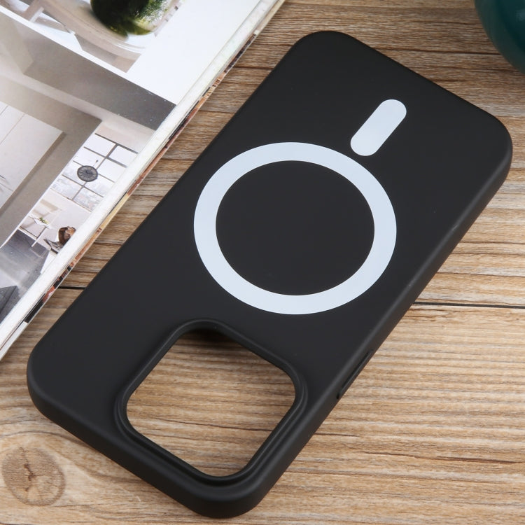 For iPhone 15 Pro MagSafe Liquid Silicone Phone Case(Black) - iPhone 15 Pro Cases by PMC Jewellery | Online Shopping South Africa | PMC Jewellery