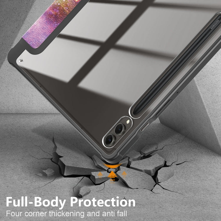 For Samsung Galaxy Tab S9+ Acrylic 3-folding Painted Smart Leather Tablet Case(Milky Way) - free shipping - PMC Jewellery - Order now!