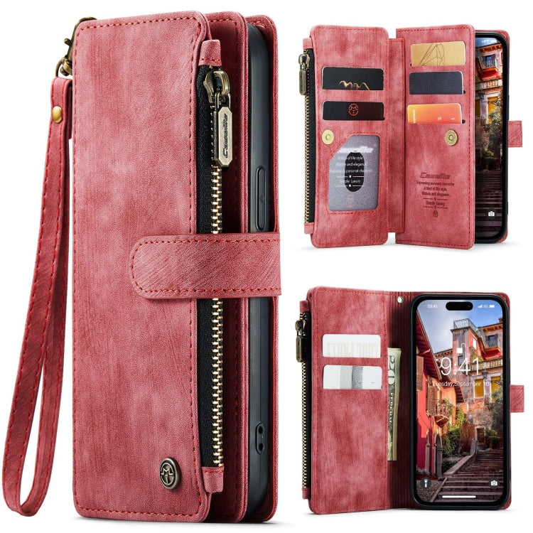 For iPhone 15 Pro Max CaseMe C30 Multifunctional Leather Phone Case(Red) - free shipping - PMC Jewellery - Order now!