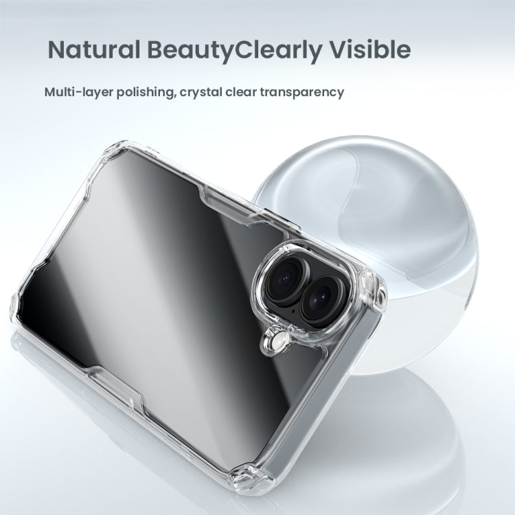 For iPhone 16 Plus NILLKIN Ultra Clear PC + TPU Phone Case(Transparent) - iPhone 16 Plus Cases by NILLKIN | Online Shopping South Africa | PMC Jewellery | Buy Now Pay Later Mobicred