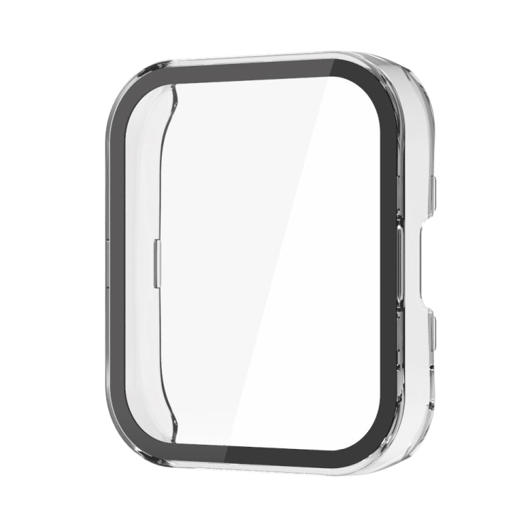 For Amazfit Bip 5 PC + Tempered Film Integrated Watch Protective Case(Transparent) - Watch Cases by PMC TechLife | Online Shopping South Africa | PMC TechLife | Buy Now Pay Later Mobicred