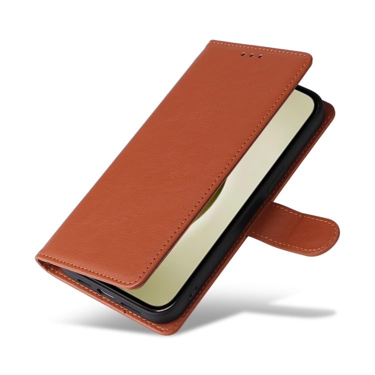 For iPhone 16 Pro Max Multifunctional Horizontal Flip Leather Phone Case with Three Card Slots(Brown) - iPhone 16 Pro Max Cases by PMC TechLife | Online Shopping South Africa | PMC TechLife | Buy Now Pay Later Mobicred
