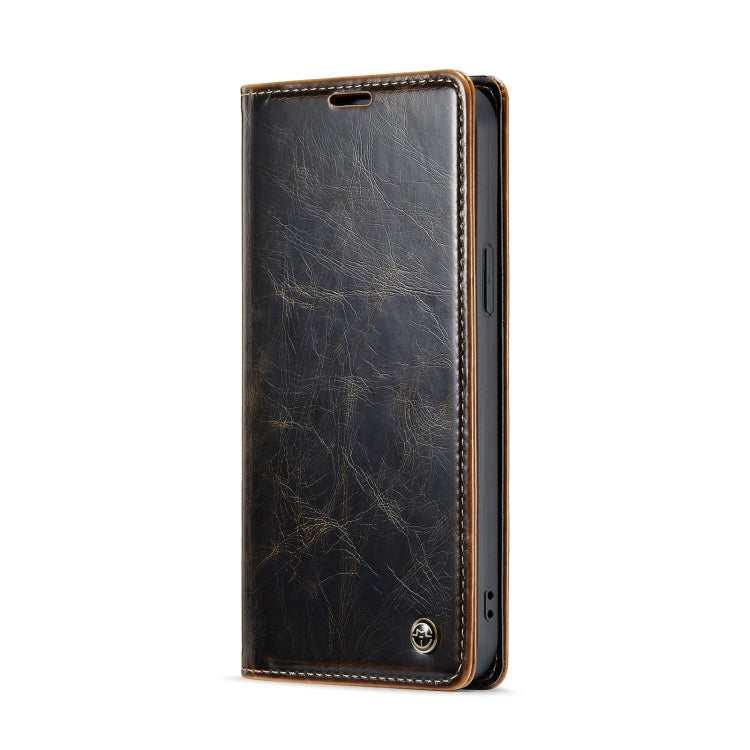 For iPhone 15 CaseMe 003 Crazy Horse Texture Leather Phone Case(Coffee) - iPhone 15 Cases by CaseMe | Online Shopping South Africa | PMC Jewellery | Buy Now Pay Later Mobicred